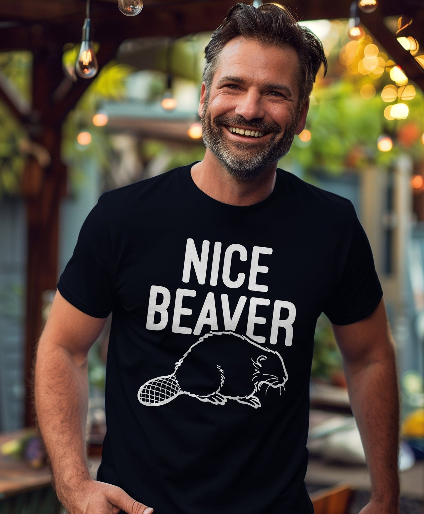 Nice Beaver 1 T-shirt - Hilariously