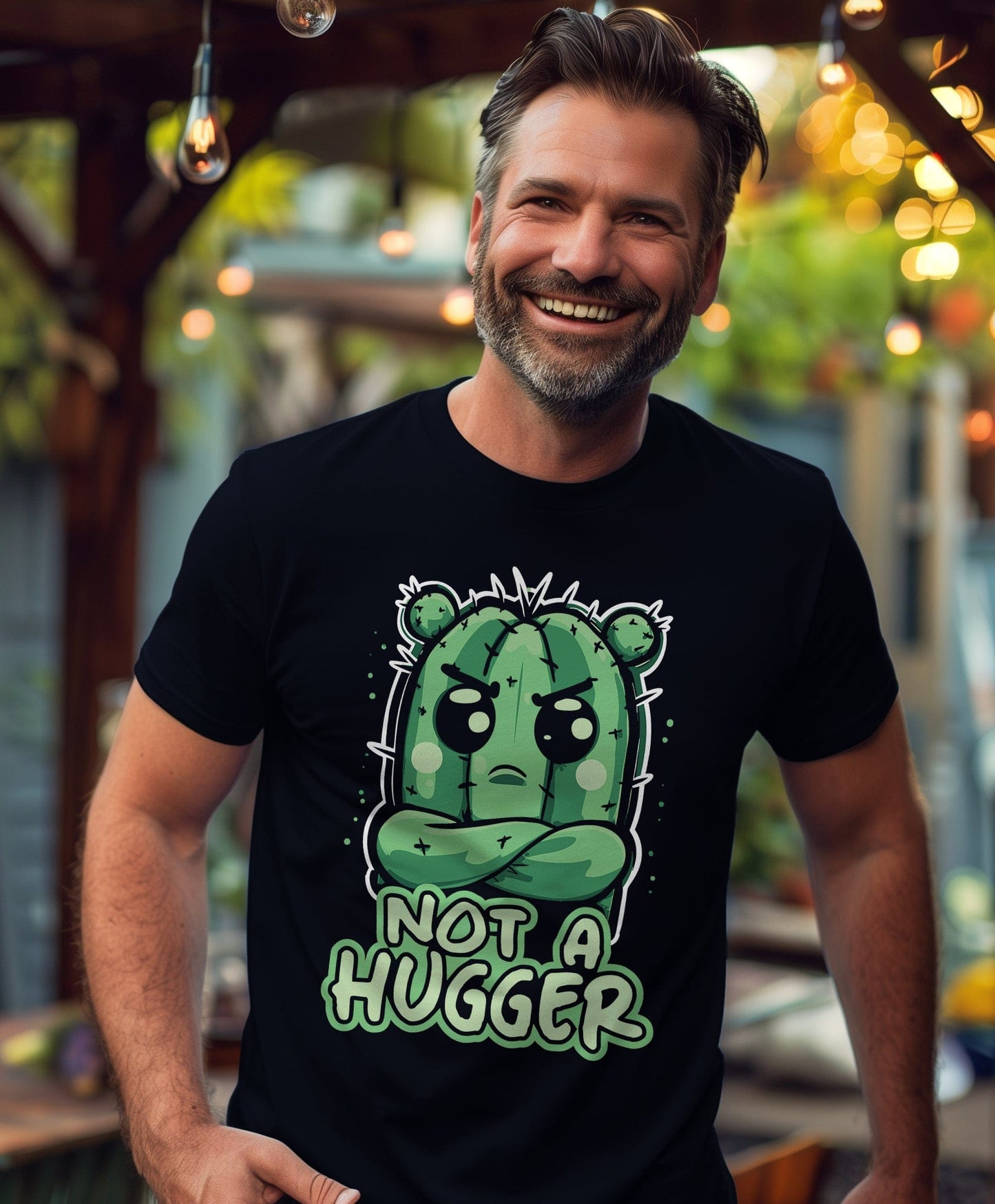 Not a Hugger 1 Cactus T-Shirt