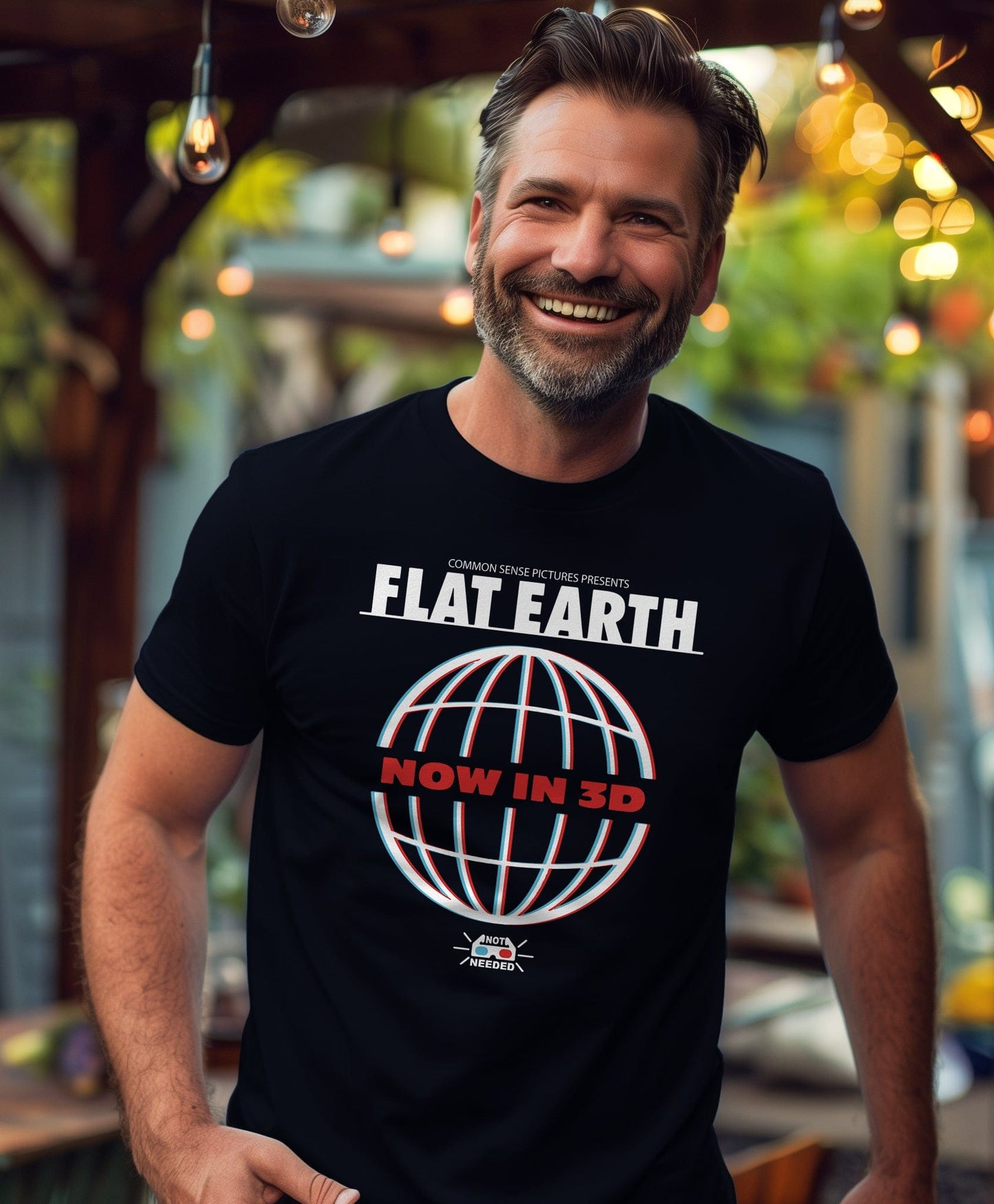 Flat Earth 3D T-Shirt - Because Why