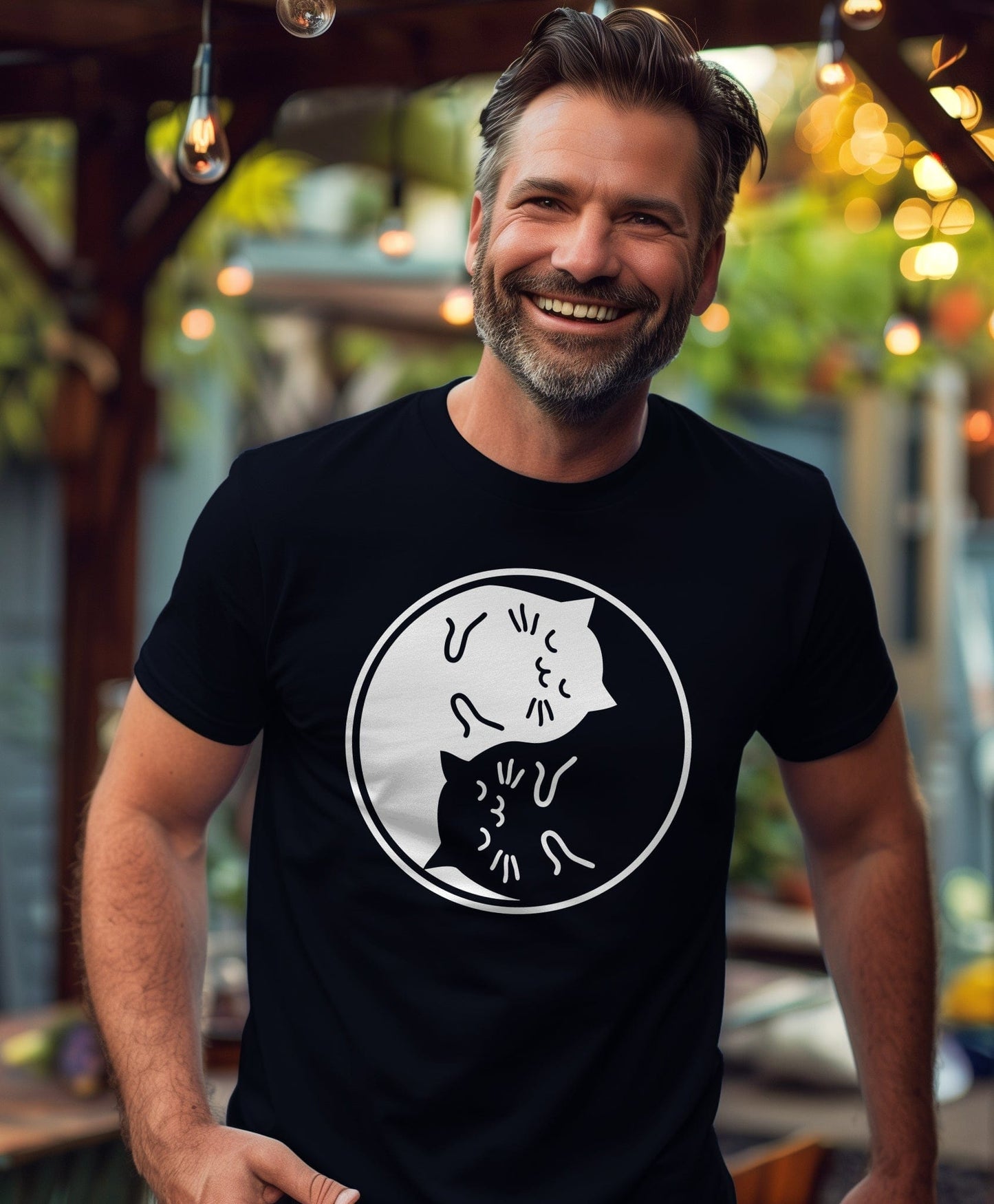 Yin Yang Cats 2 T-Shirt