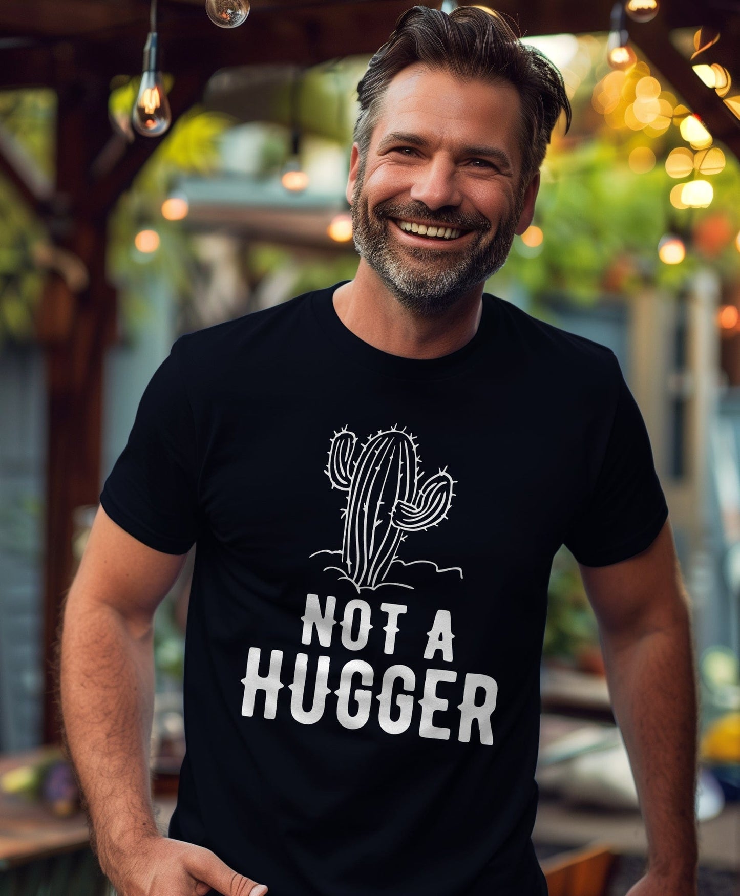 Not a Hugger 5 Cactus T-Shirt