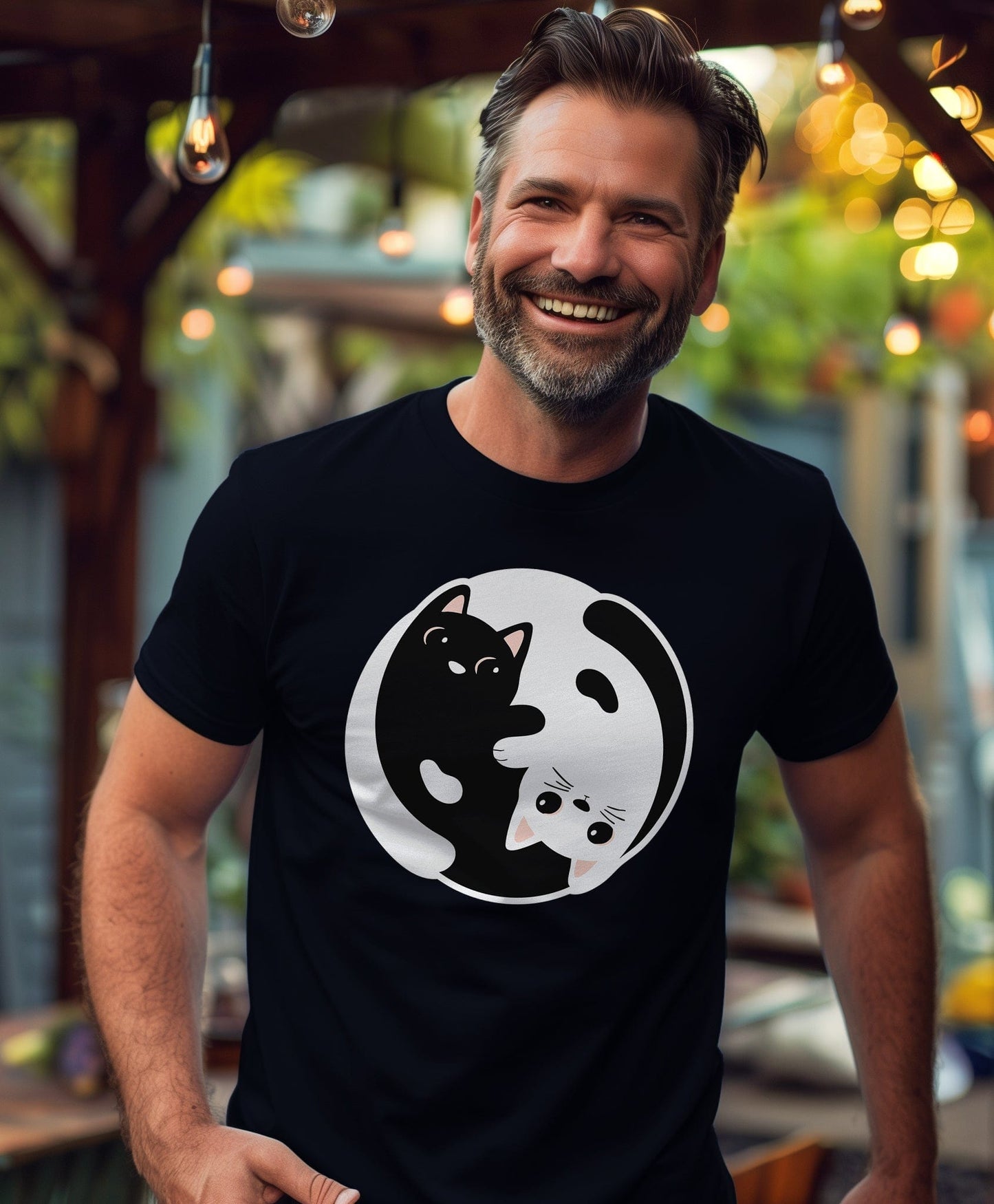 Yin Yang Cats 3 T-Shirt - Purr-fect