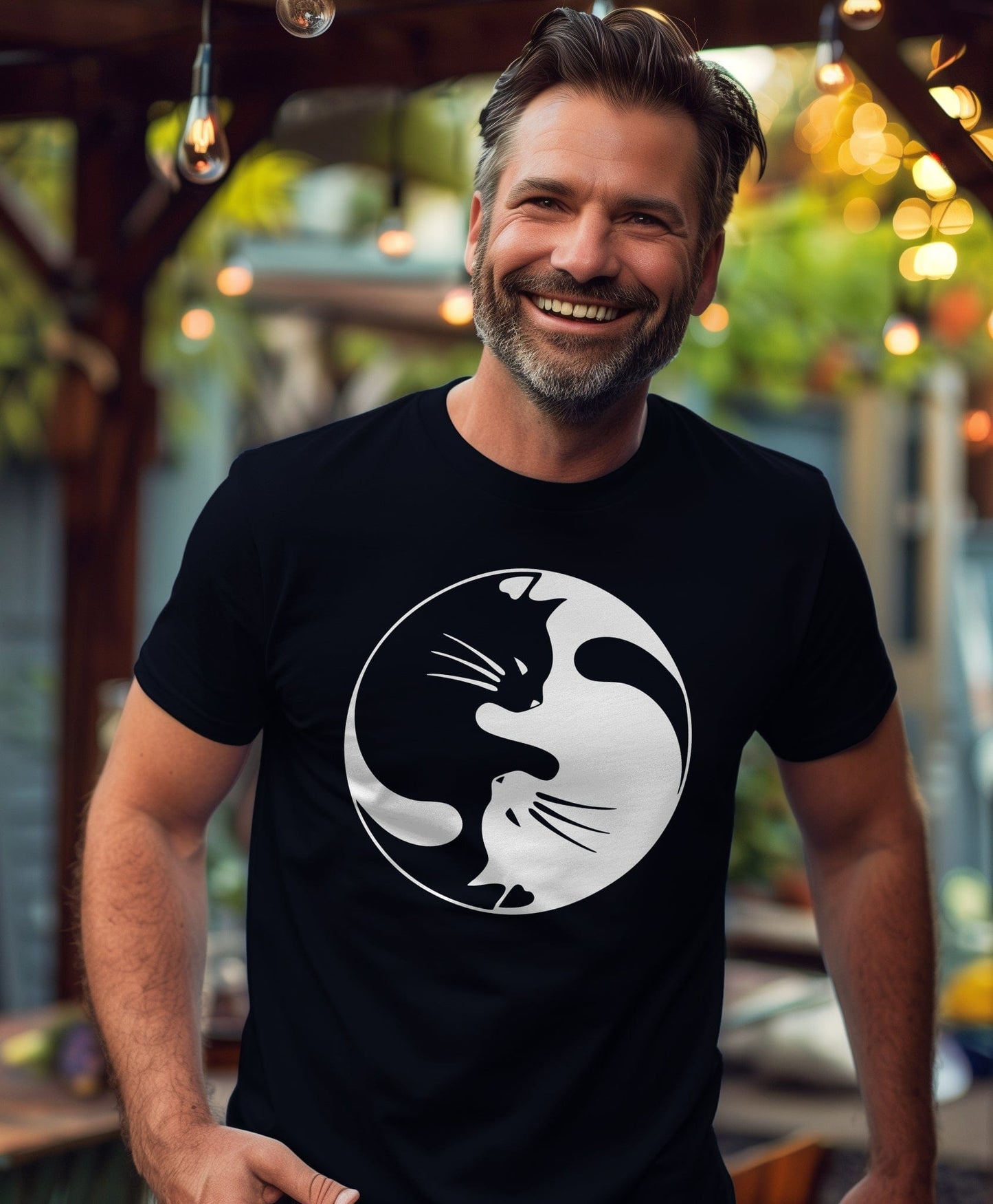 Yin Yang Cats 4 t-shirt - Purr-fectly