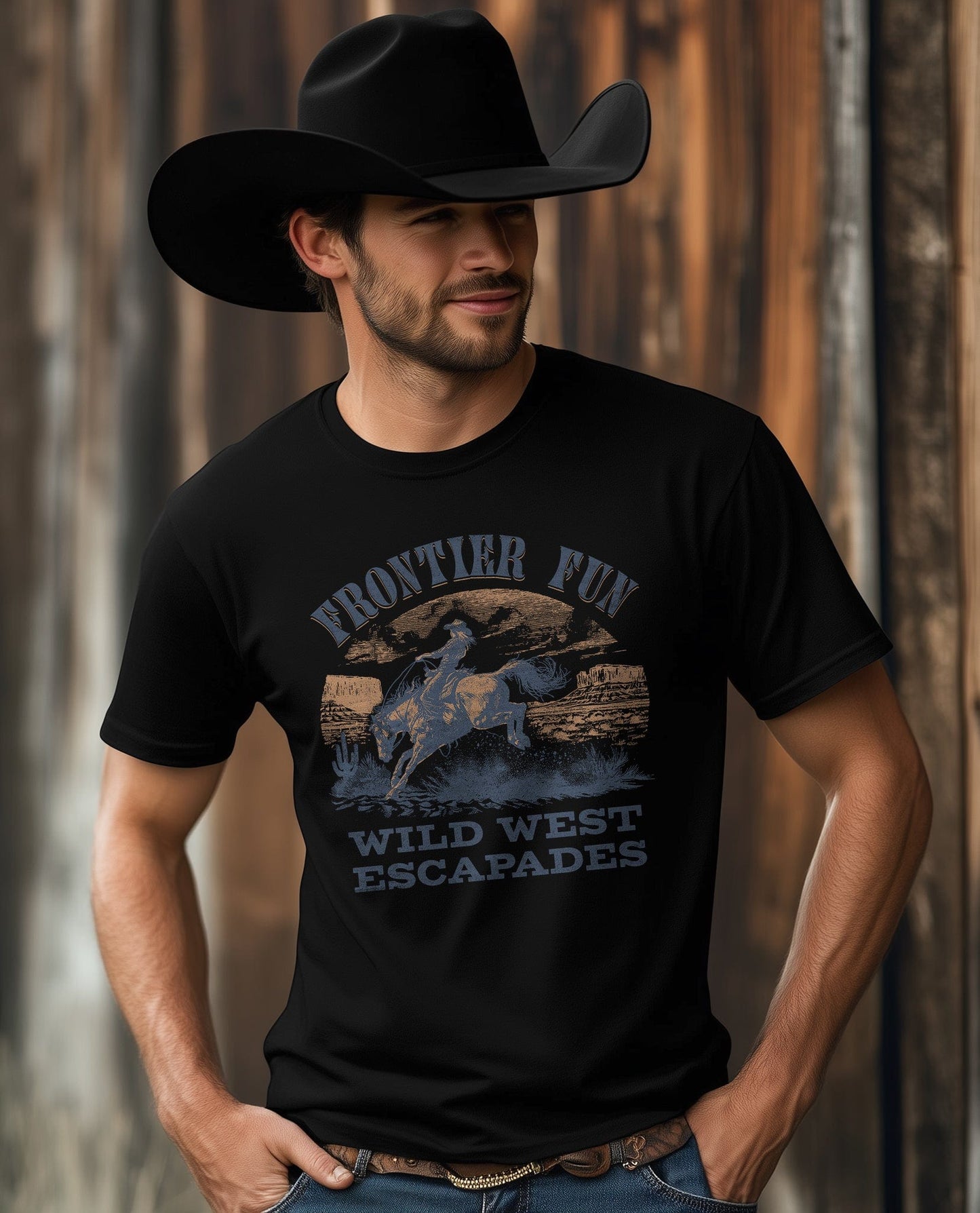 Frontier Fun Cowboy T-shirt - Yippee