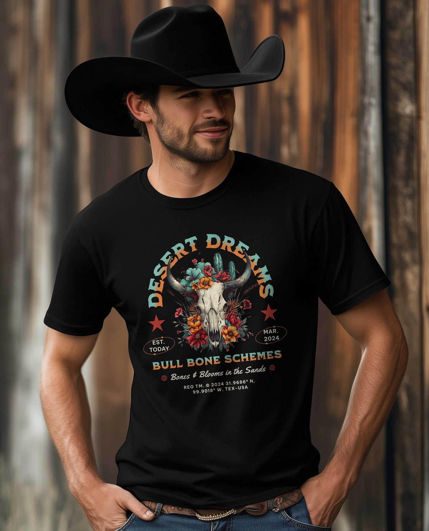 Desert Dreams Bull T-Shirt
