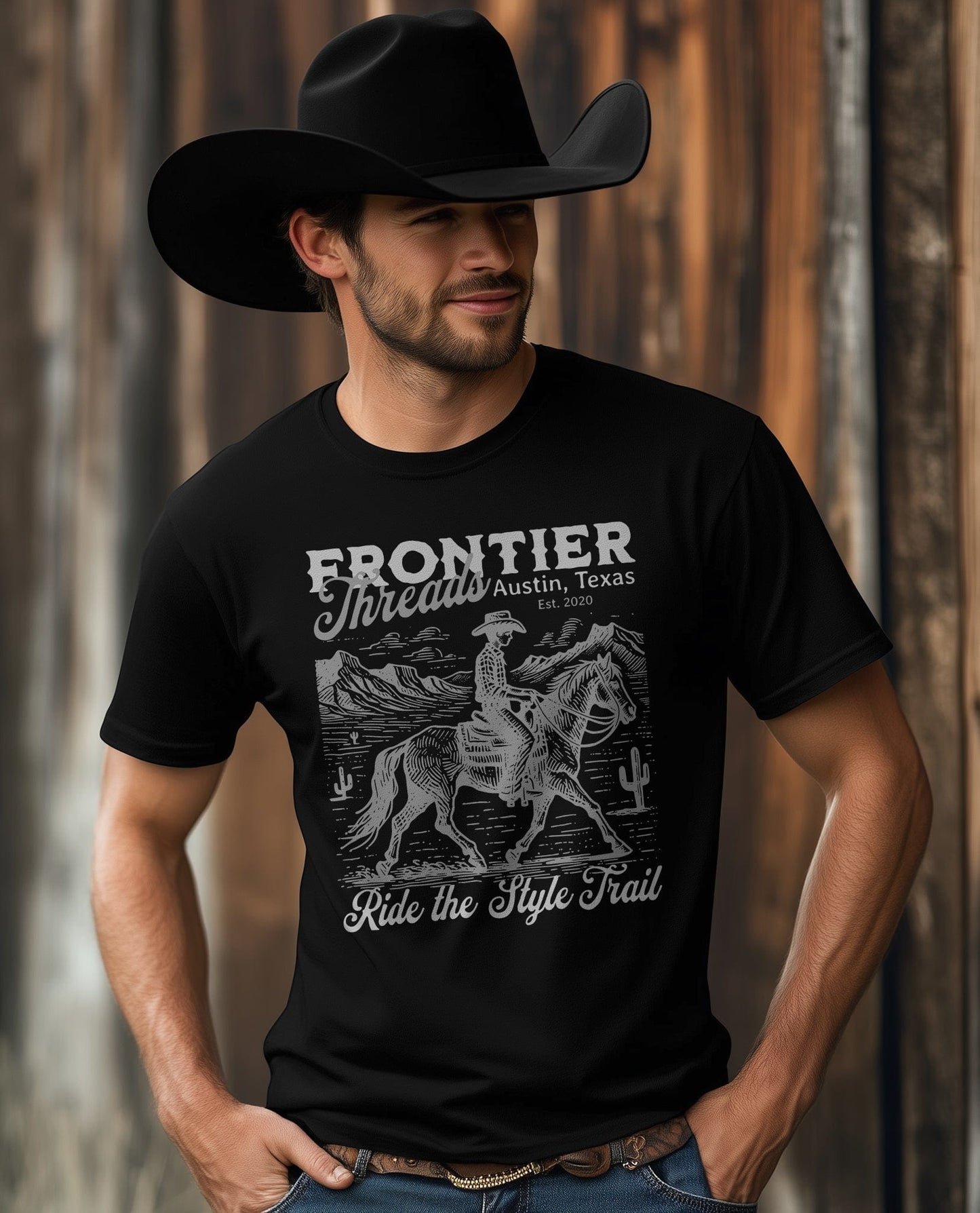 Frontier Cowboy 2 t-shirt - Saddle Up