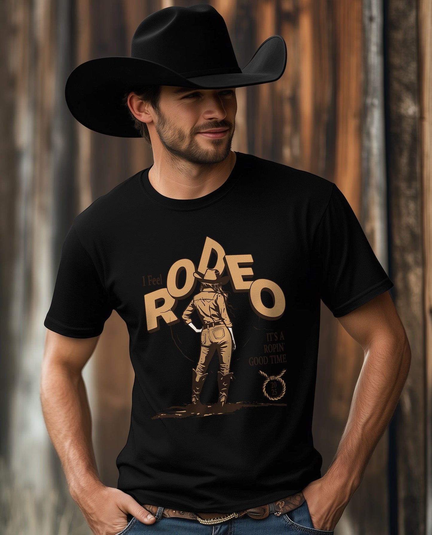 I Feel Rodeo T-shirt - Saddle Up for