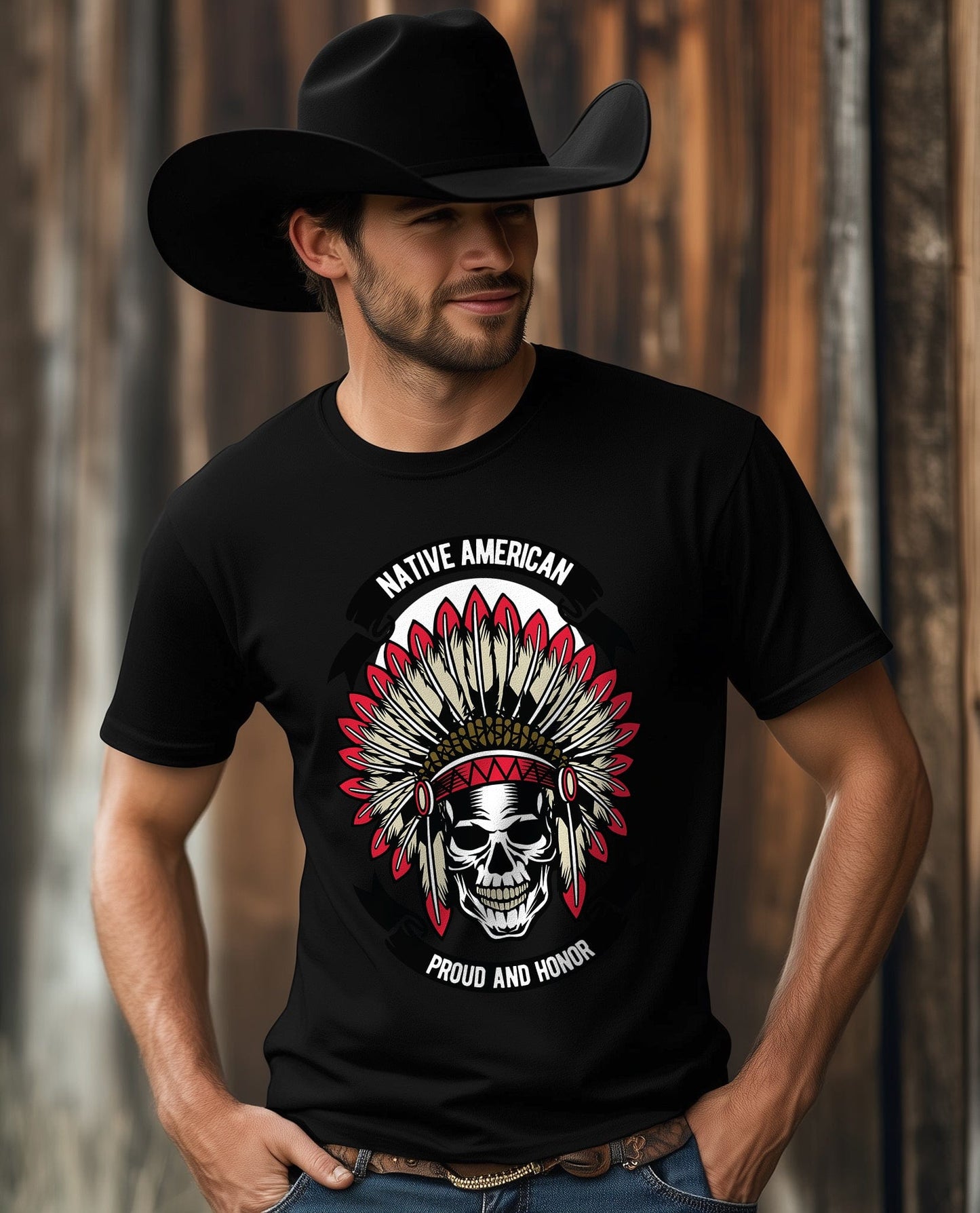 Native American Skull t-shirt