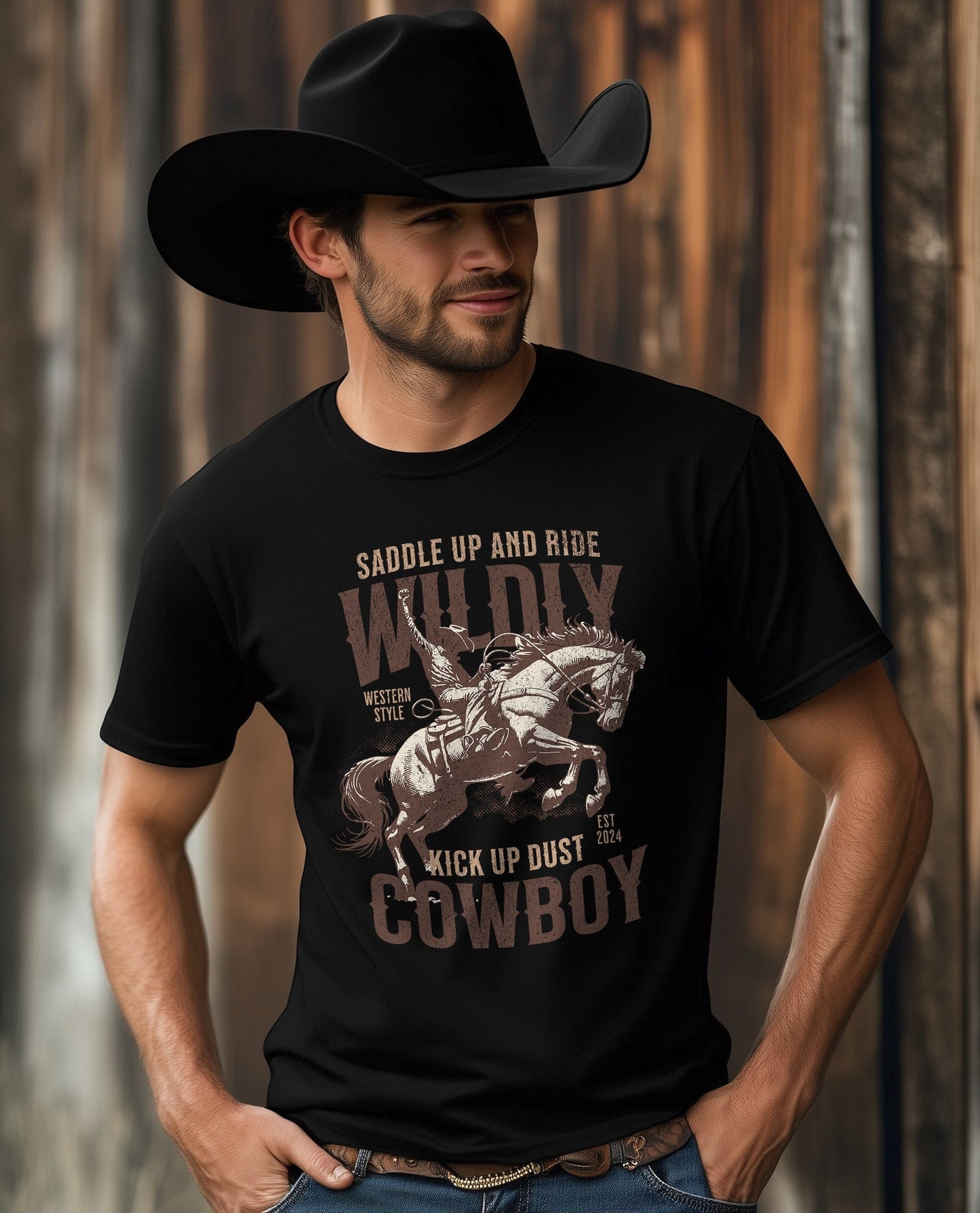 Kick Up Dust Cowboy T-Shirt