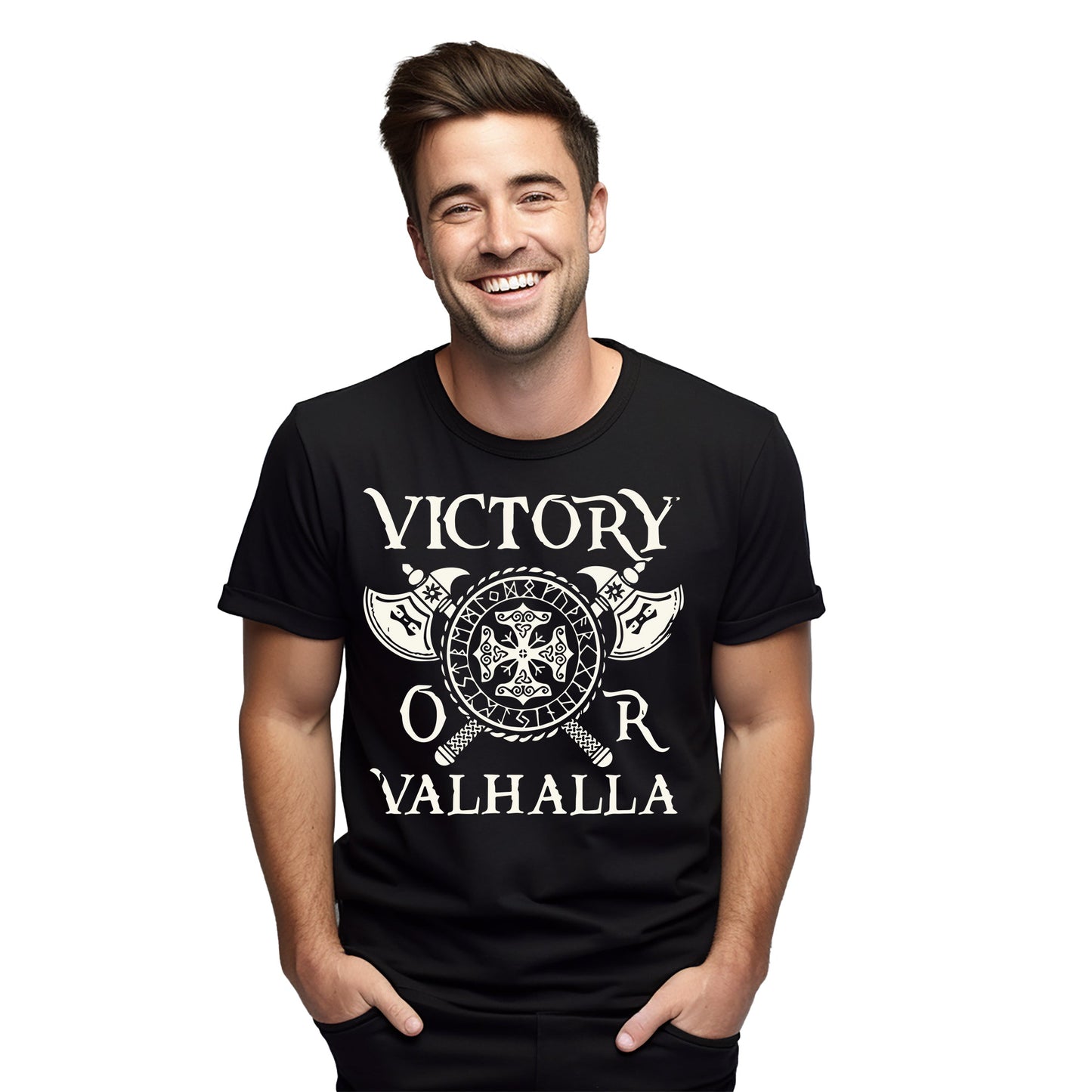 Victory or Valhalla Vikings Tee T-Shirt