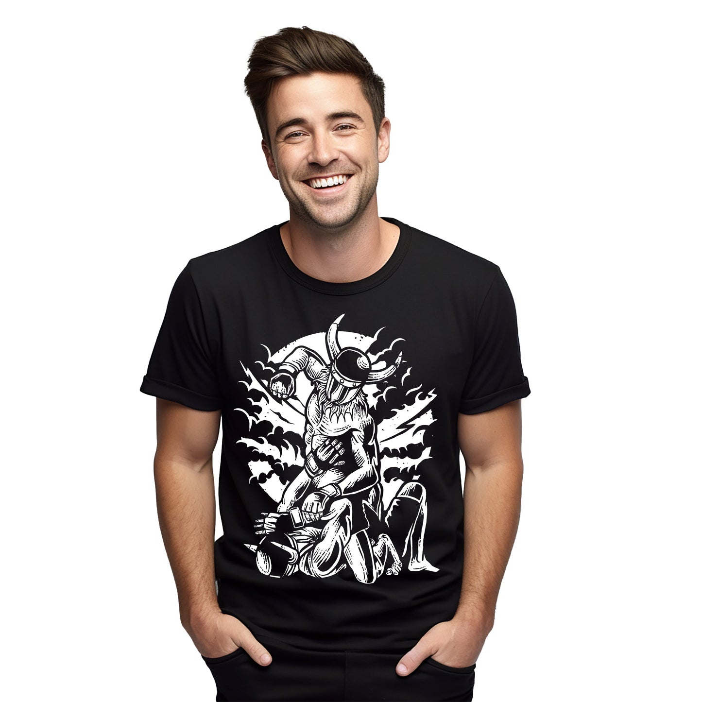 Viking Fight: Demon vs. Viking T-Shirt