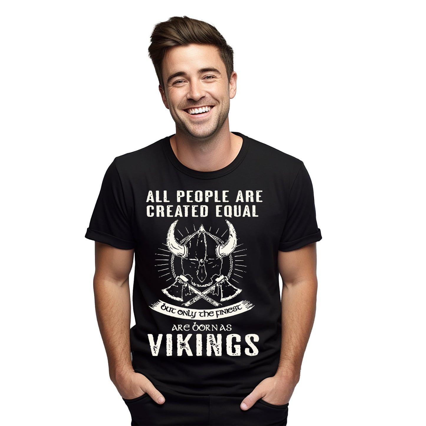 Only the Finest are Born Vikings T-Shirt