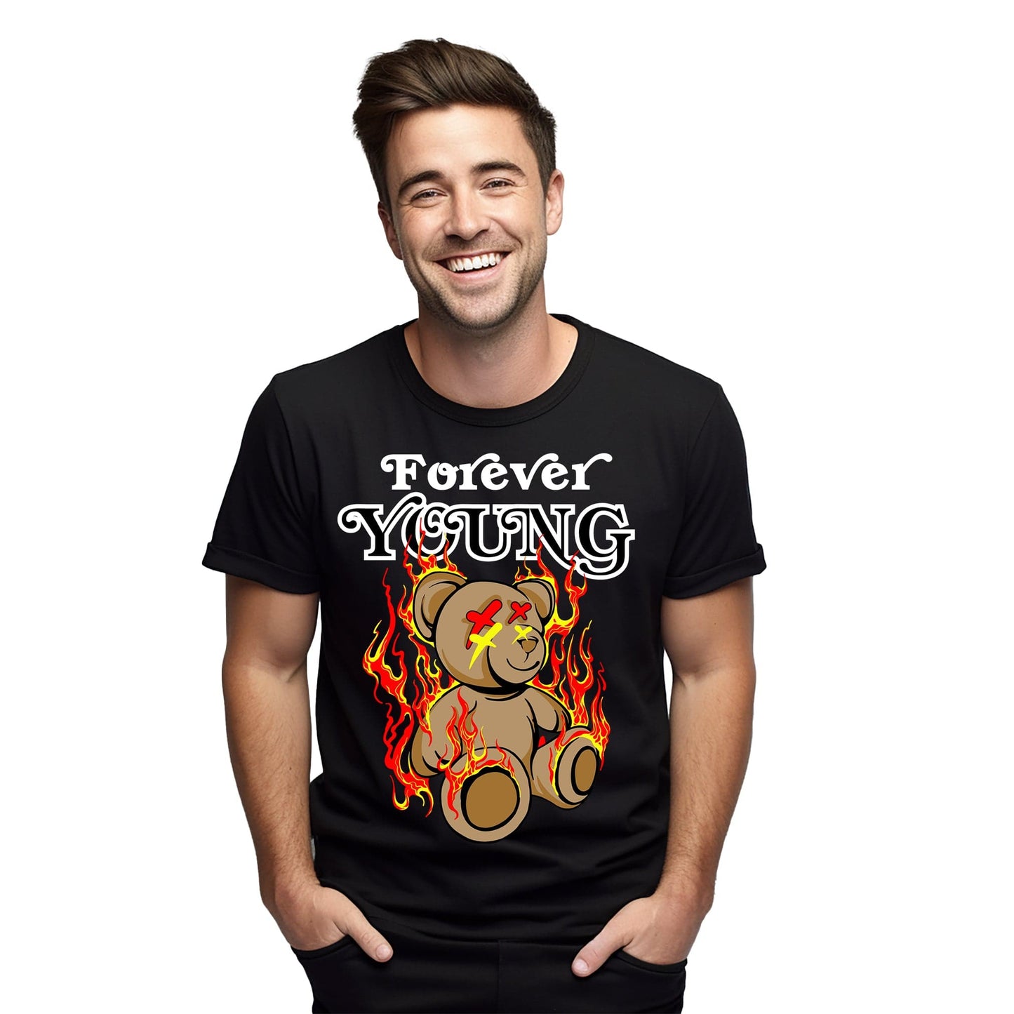 Forever Young Teddy Bear TShirt