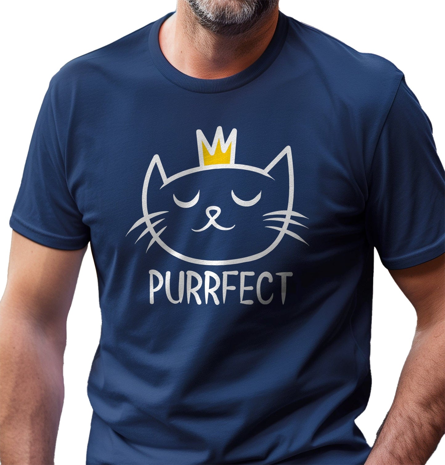 Purrfect Crown for Black Cats t-shirt