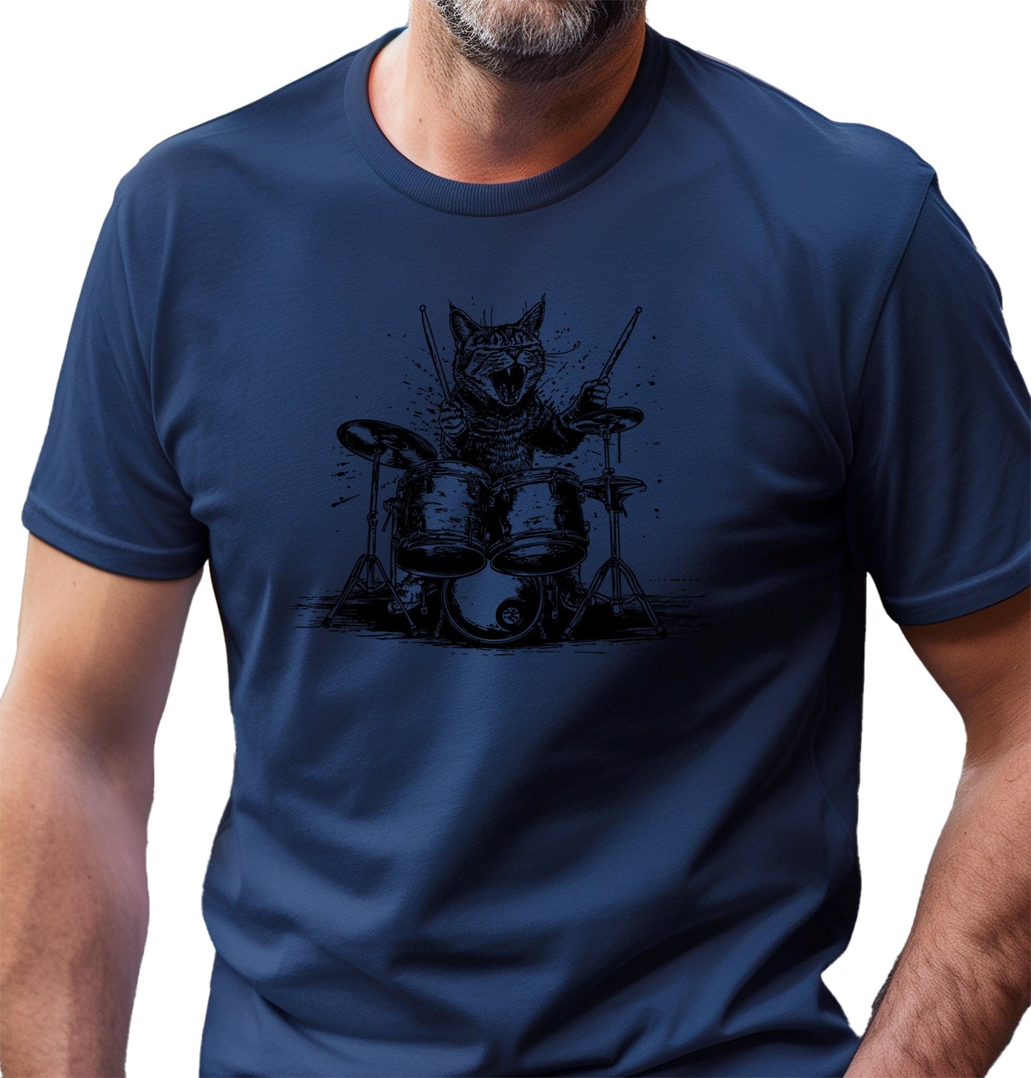 Cat Drummer T-Shirt