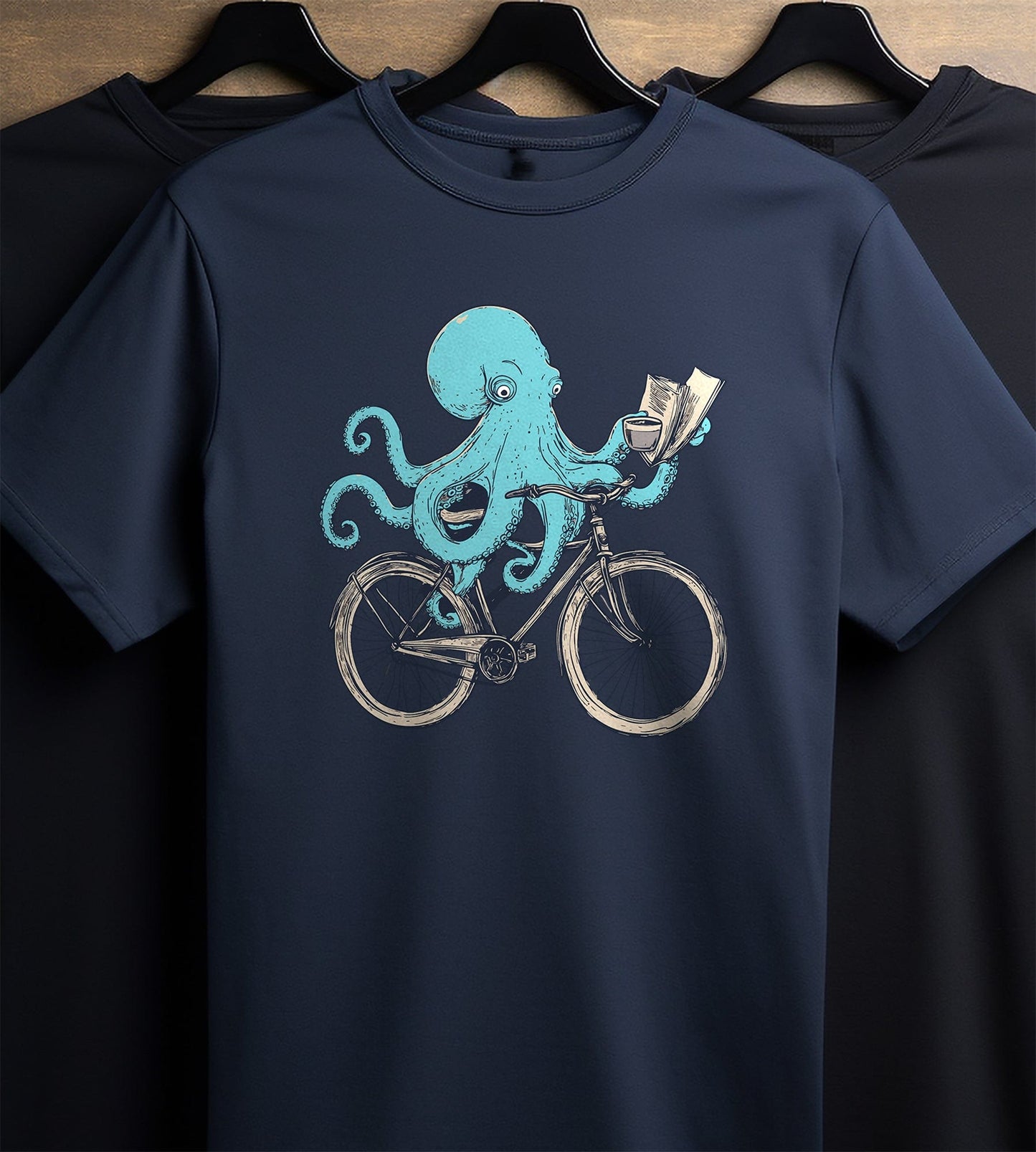 Octobike 1 T-Shirt - Hilarious Octopus