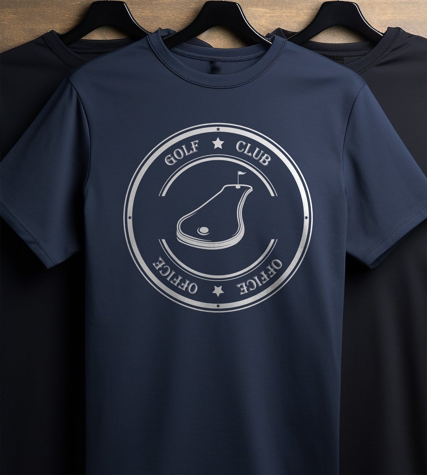 Golf-03 Pig Tee Swing into t-shirt