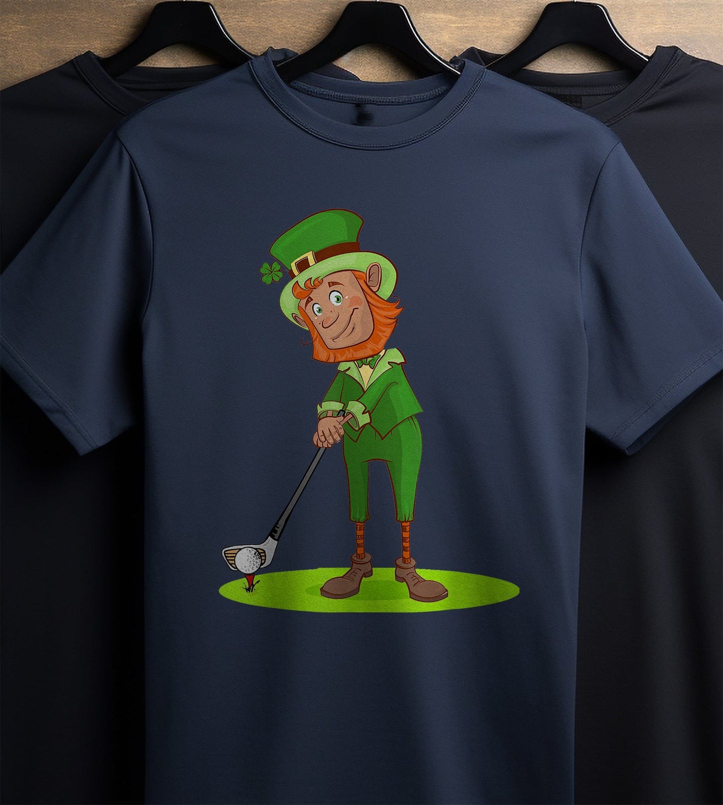 Lucky Leprechaun Golfing T-Shirt