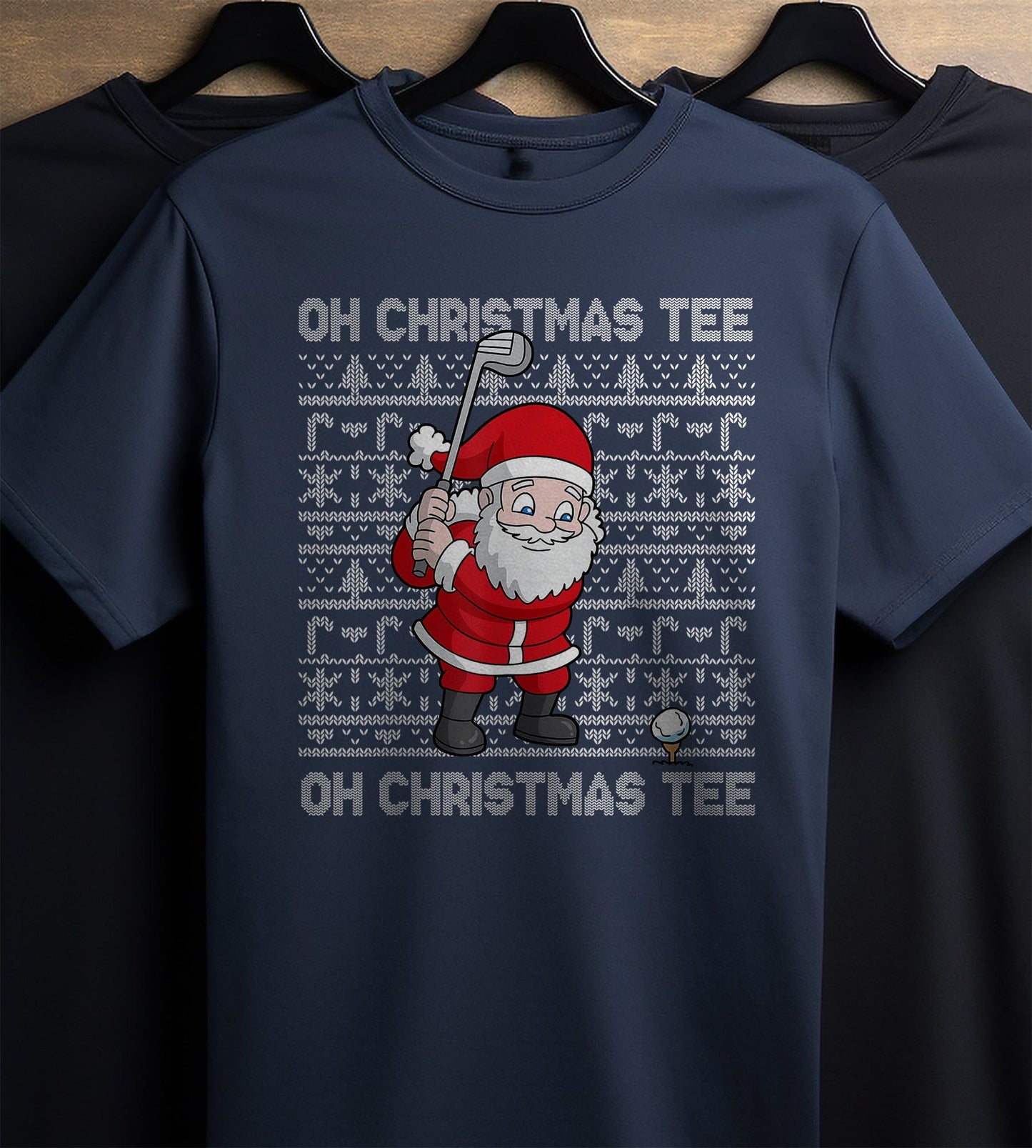 Golf Oh Christmas T-shirt Santa's