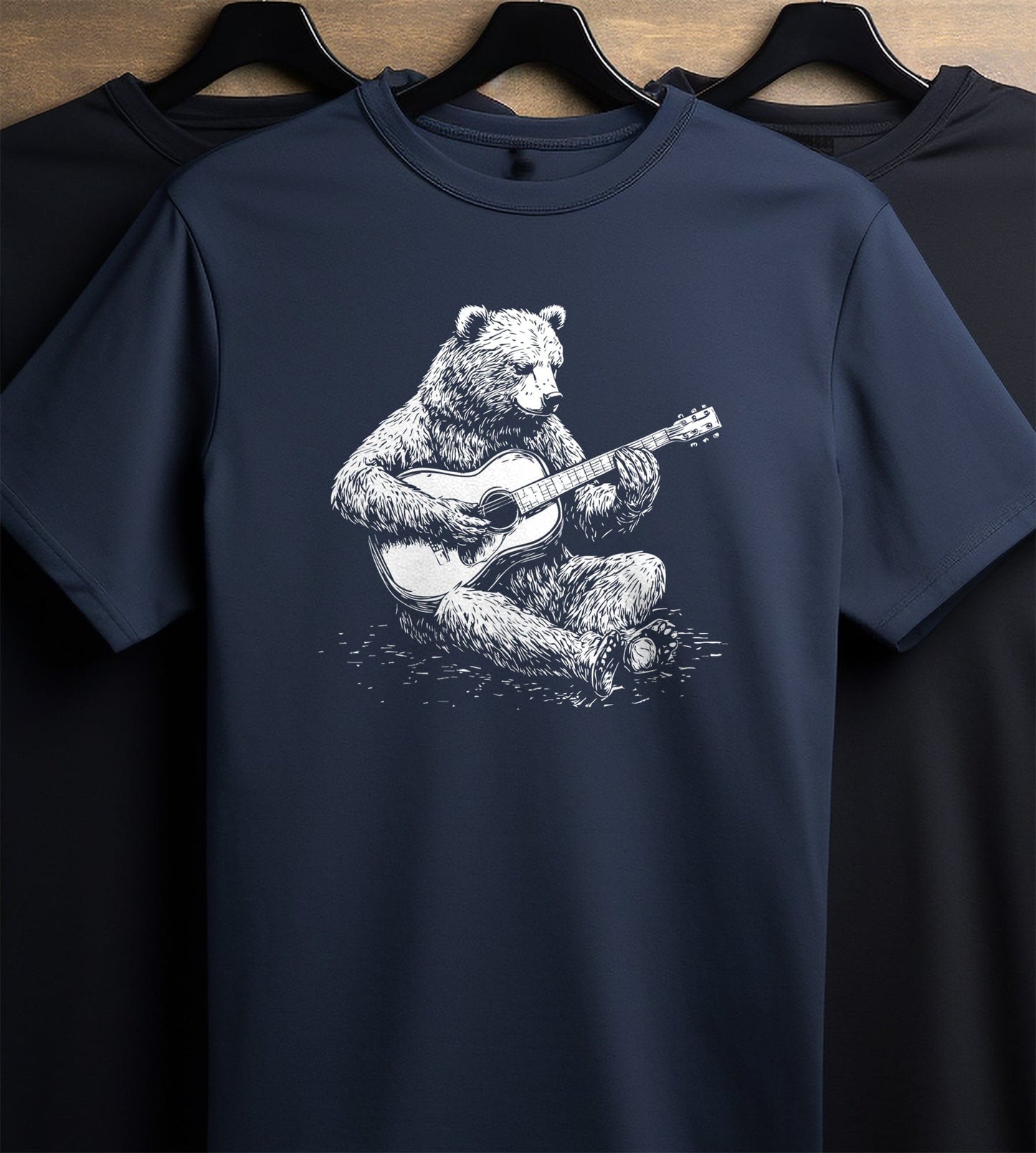 Bear Guitar 1 t-shirt