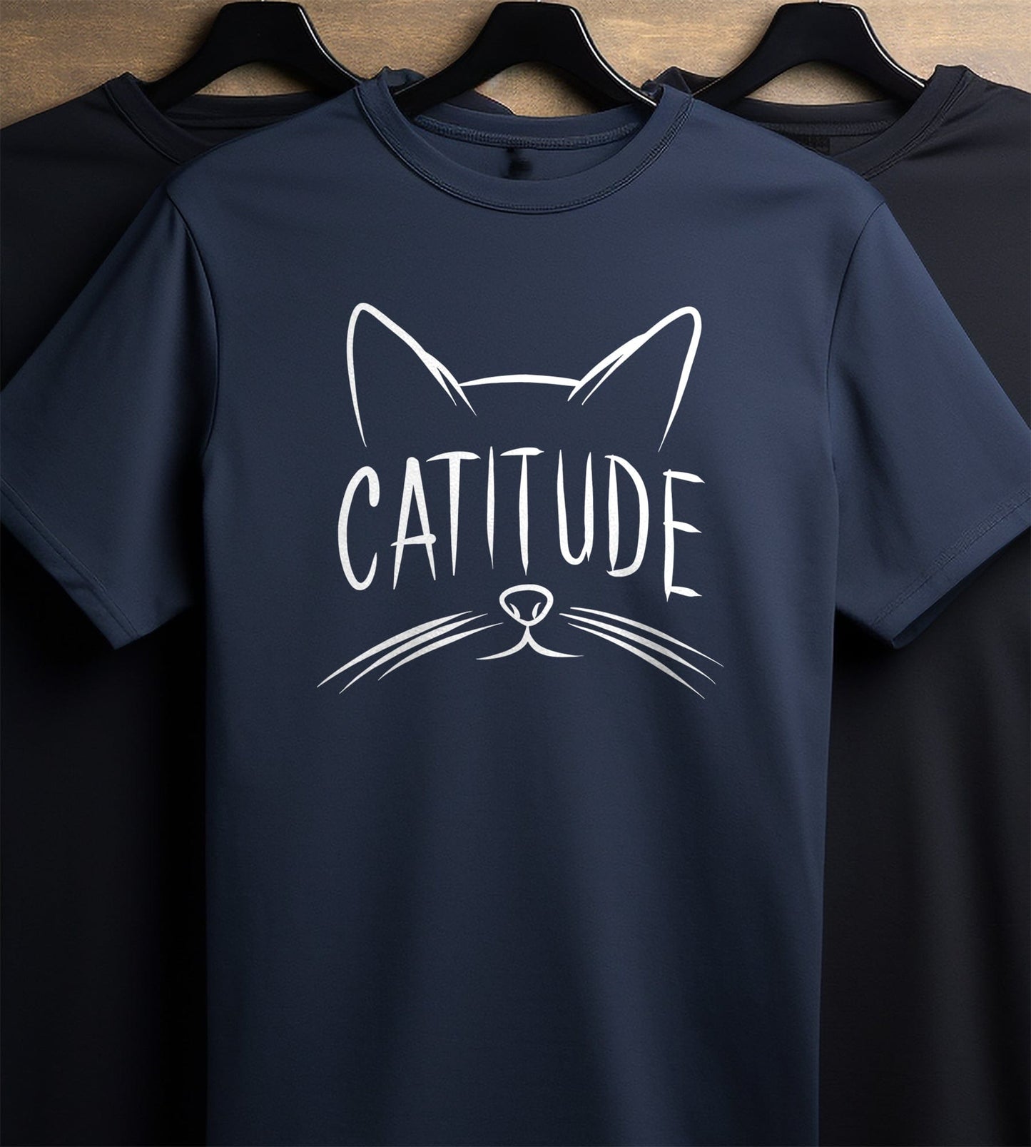Catitude for Black T-Shirt