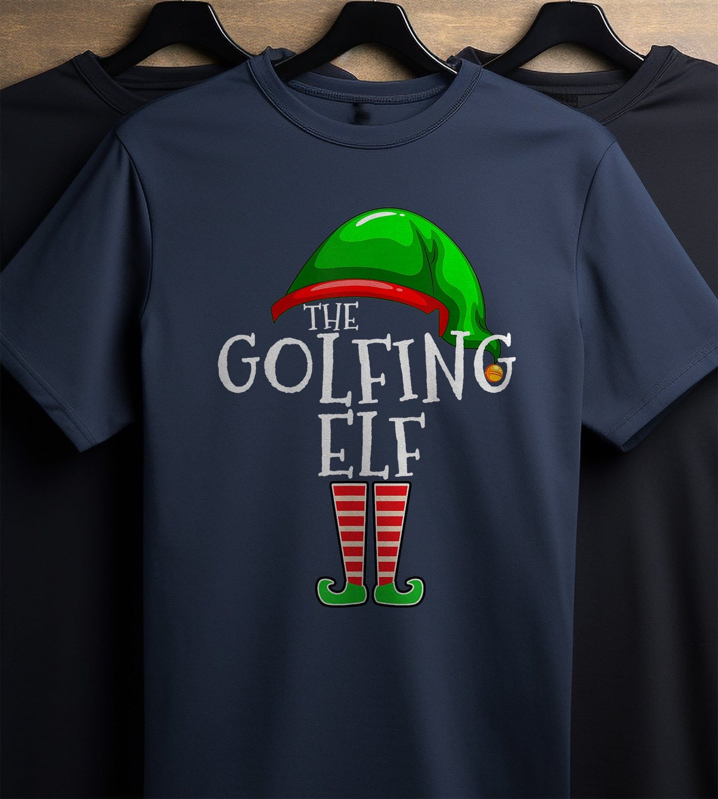 Golfing Elf Family Matching T-Shirt