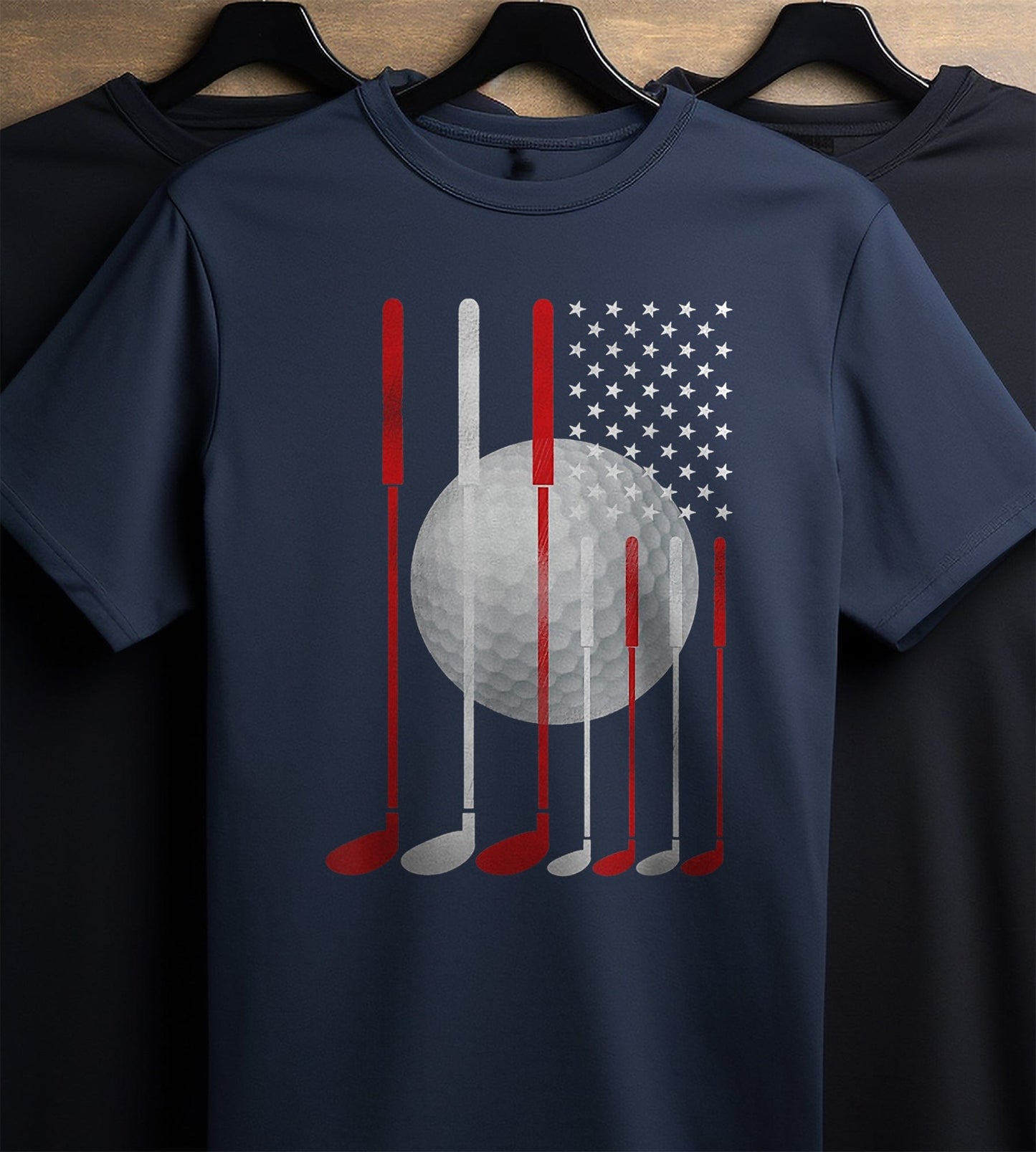 Swinging Freedom American Flag t-shirt
