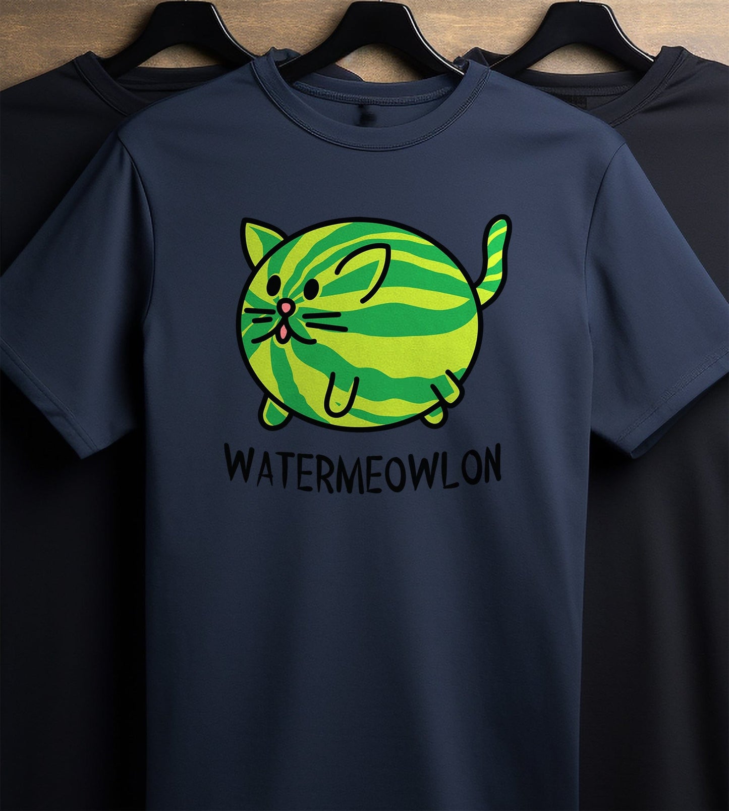 Watermeowlon cat  T-shirt