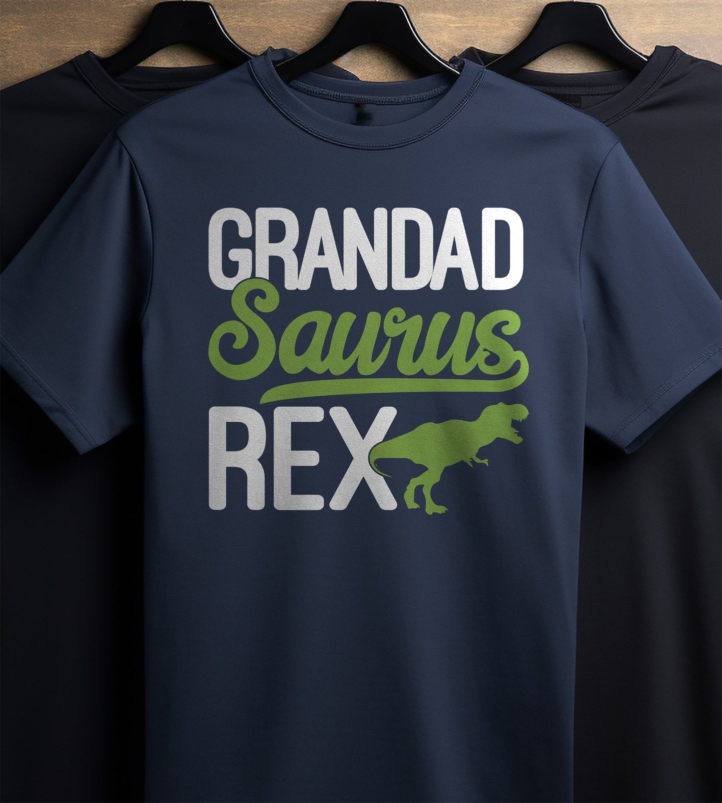 Text Grandadsaurus T-Rex T-Shirt