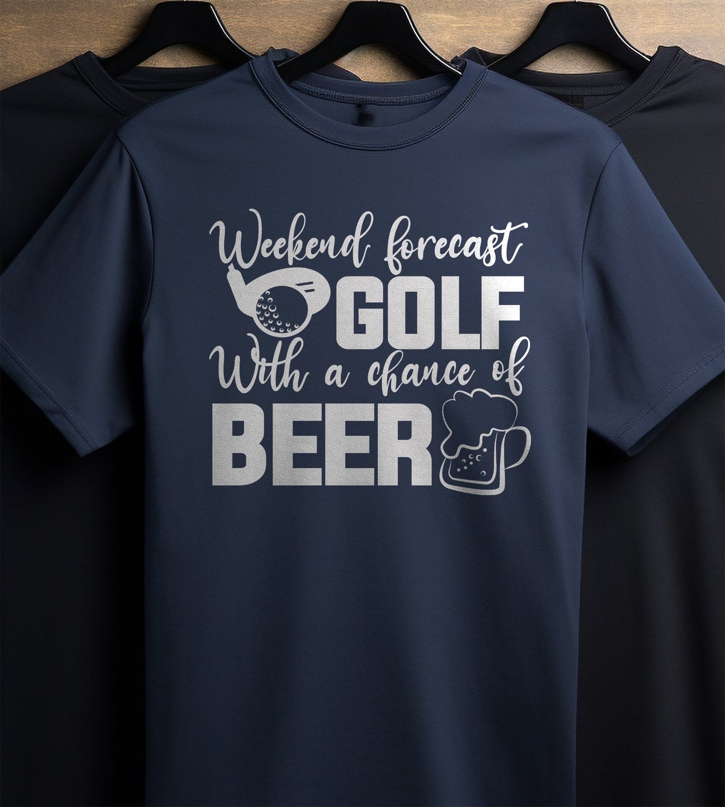 Golf-65 T-Shirt Golf With A Glass Of Beer