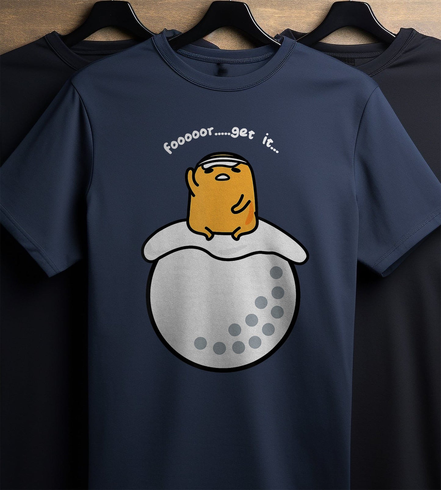 Gudetama Golf T-Shirt Fore! t-shirt