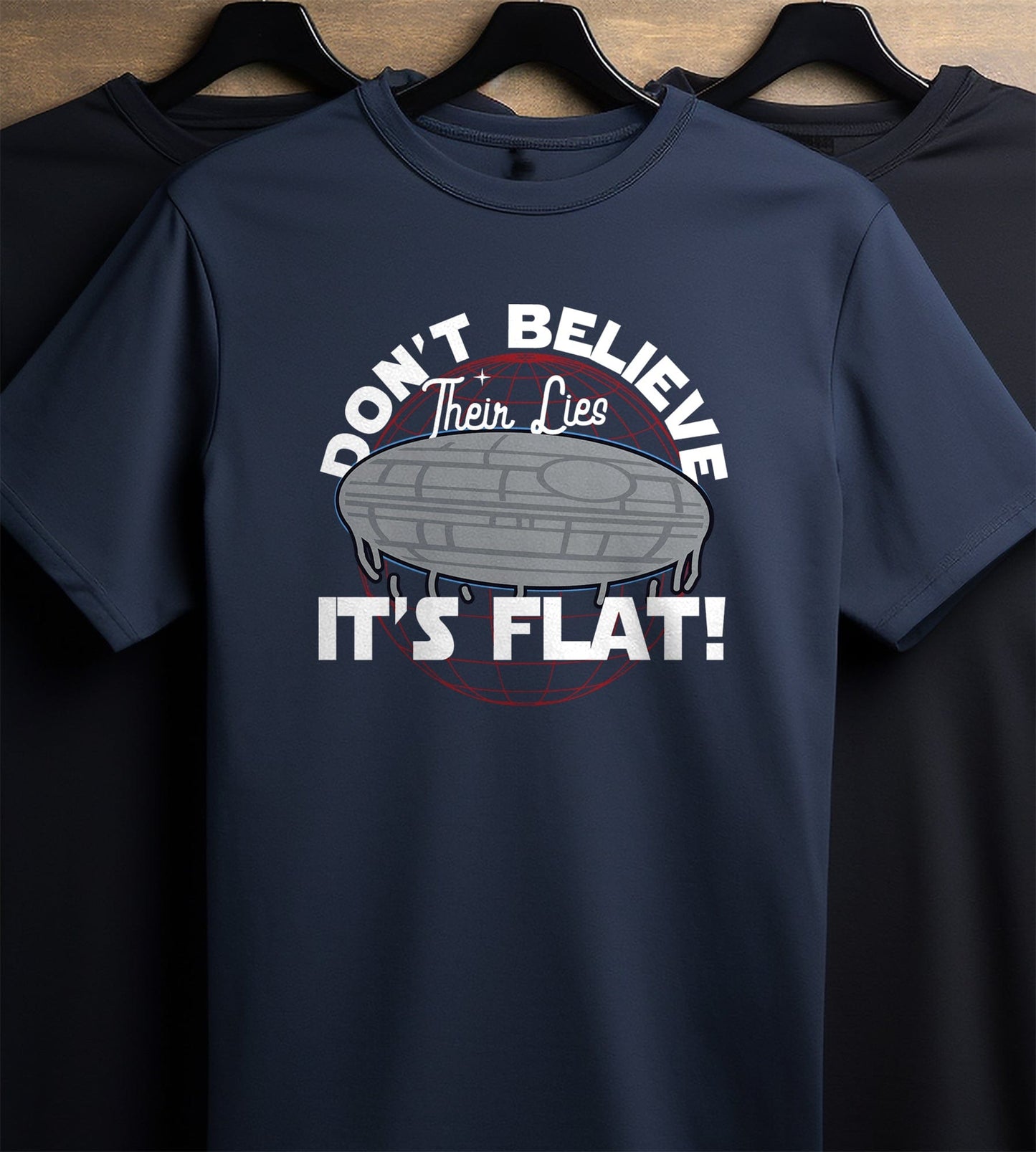Flat Deathstar 1 T-Shirt