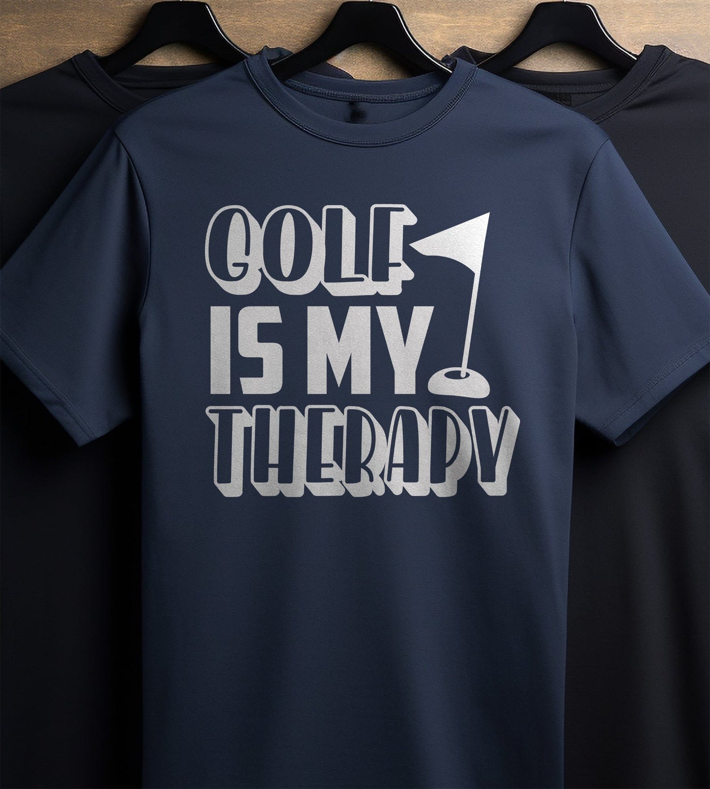 Golf-61 Golf Is My Therapy t-shirt