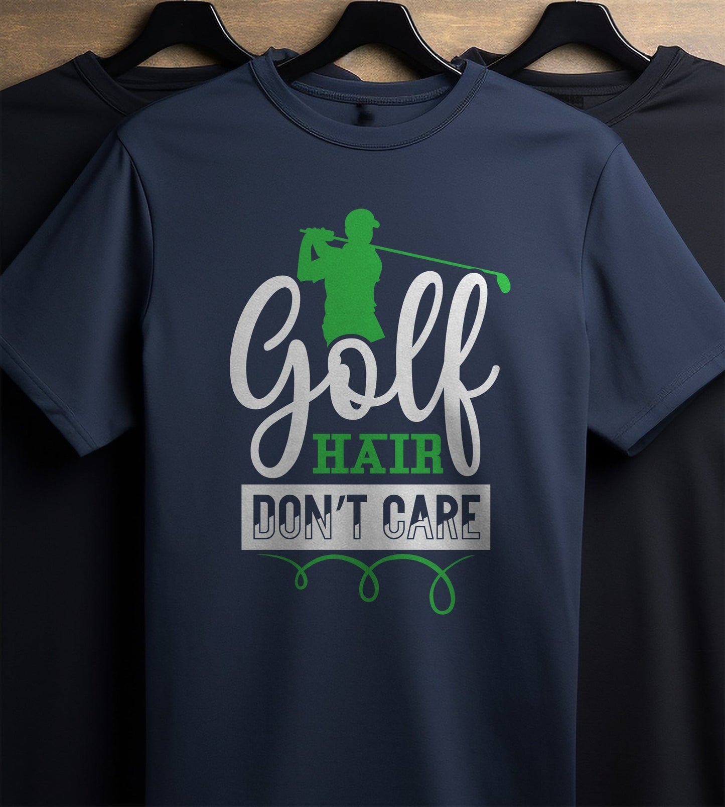 Golf Hair Don't Care T-Shirt - Swing
