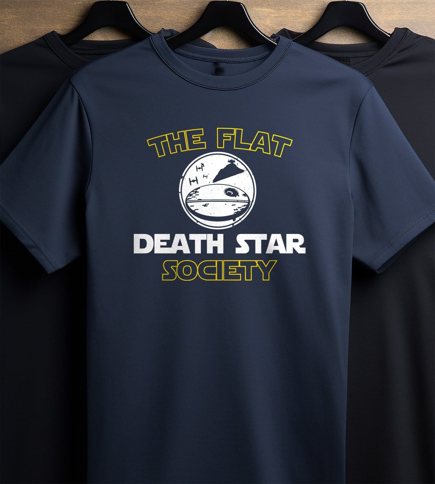 Flat Death Star 2 t-shirt