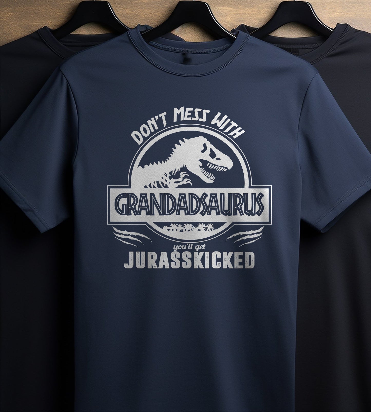Mess Grandadsaurus Funny T-Shirt