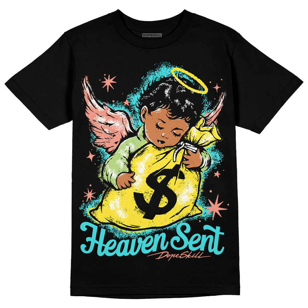 Cyan Burst 9060 DopeSkill T-Shirt Heaven Sent Graphic