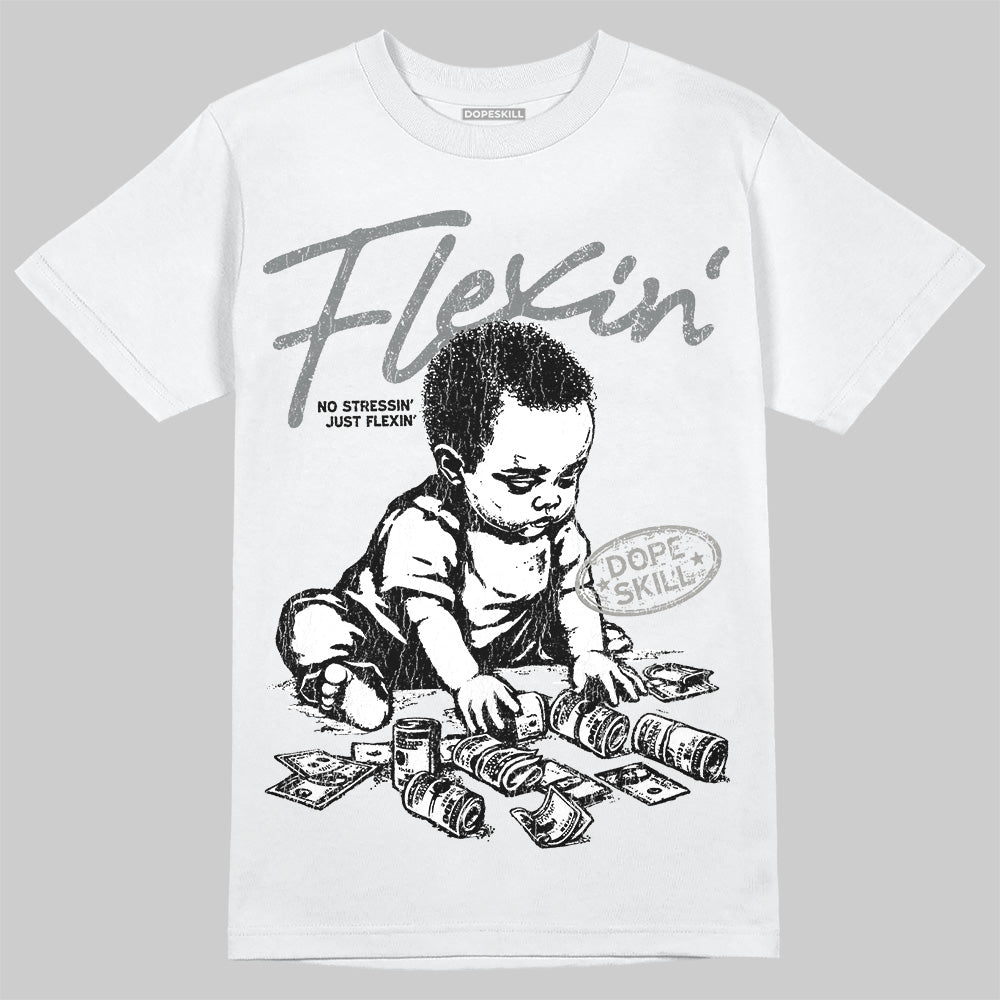 Cool Grey 9s DopeSkill T-Shirt Flexin' Graphic