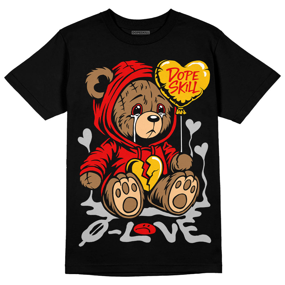 Cherry 12s DopeSkill T-Shirt Broken Bear Graphic