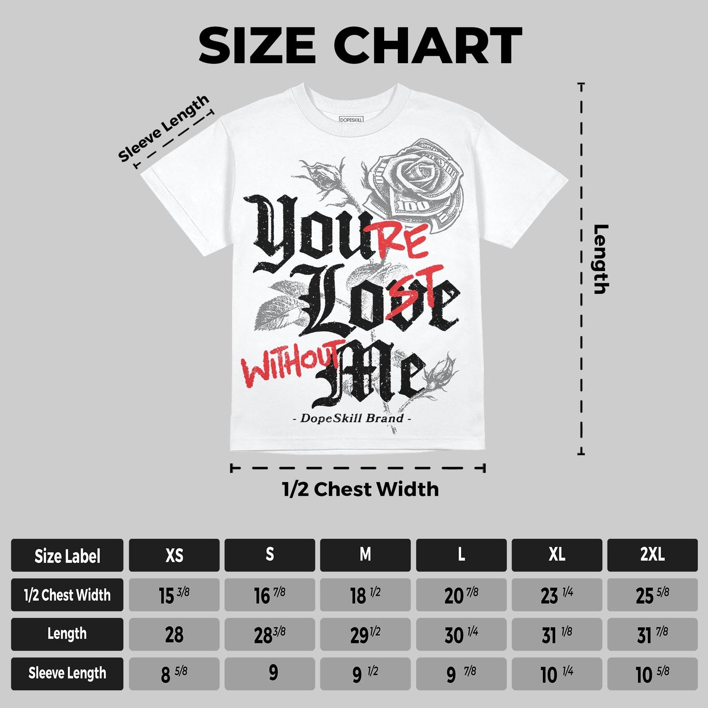 Grey Collection DopeSkill Oversize Print T-Shirt You’re Lost Without Me Graphic