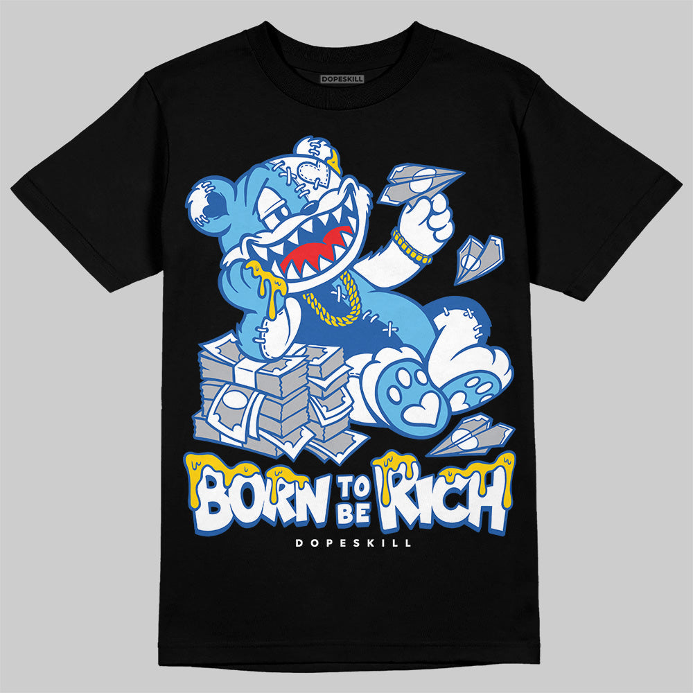 Blueberry 12s DopeSkill T-Shirt Born To Be Rich Graphic