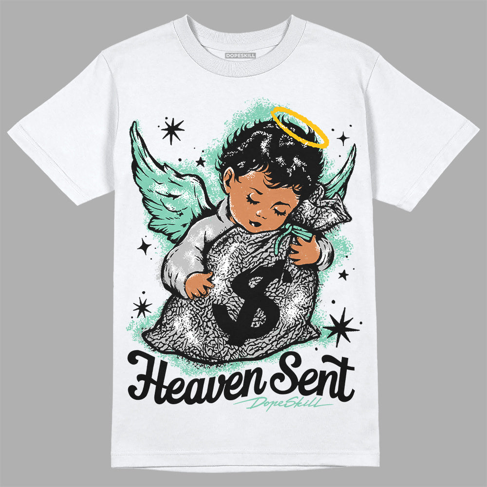 Green Glow 3s DopeSkill T-Shirt Heaven Sent Graphic