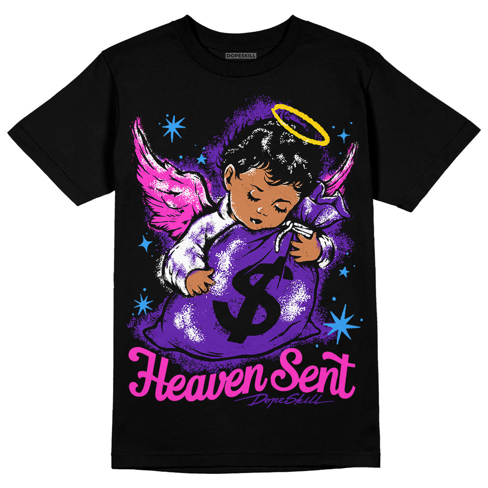 Dunk Purple Championship Court White DopeSkill T-Shirt Heaven Sent Graphic