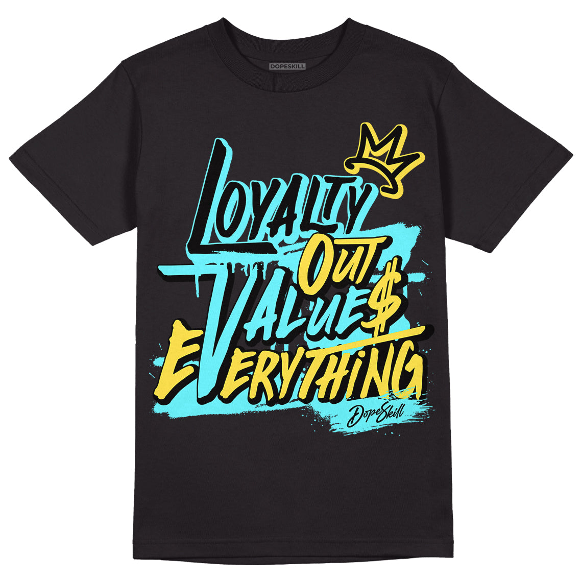 Aqua 5s DopeSkill T-Shirt LOVE Graphic