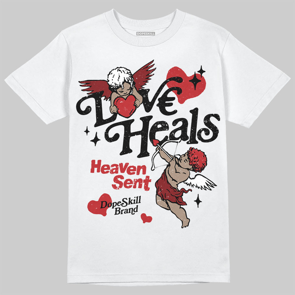 Flu Game 12s DopeSkill T-Shirt New Love Heals Graphic