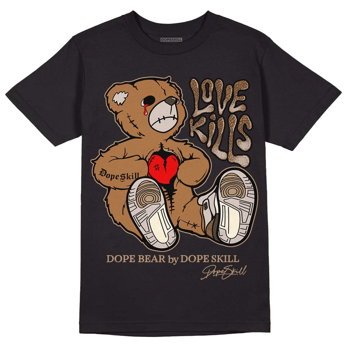 Palomino 3s DopeSkill T-Shirt Love Kills Graphic