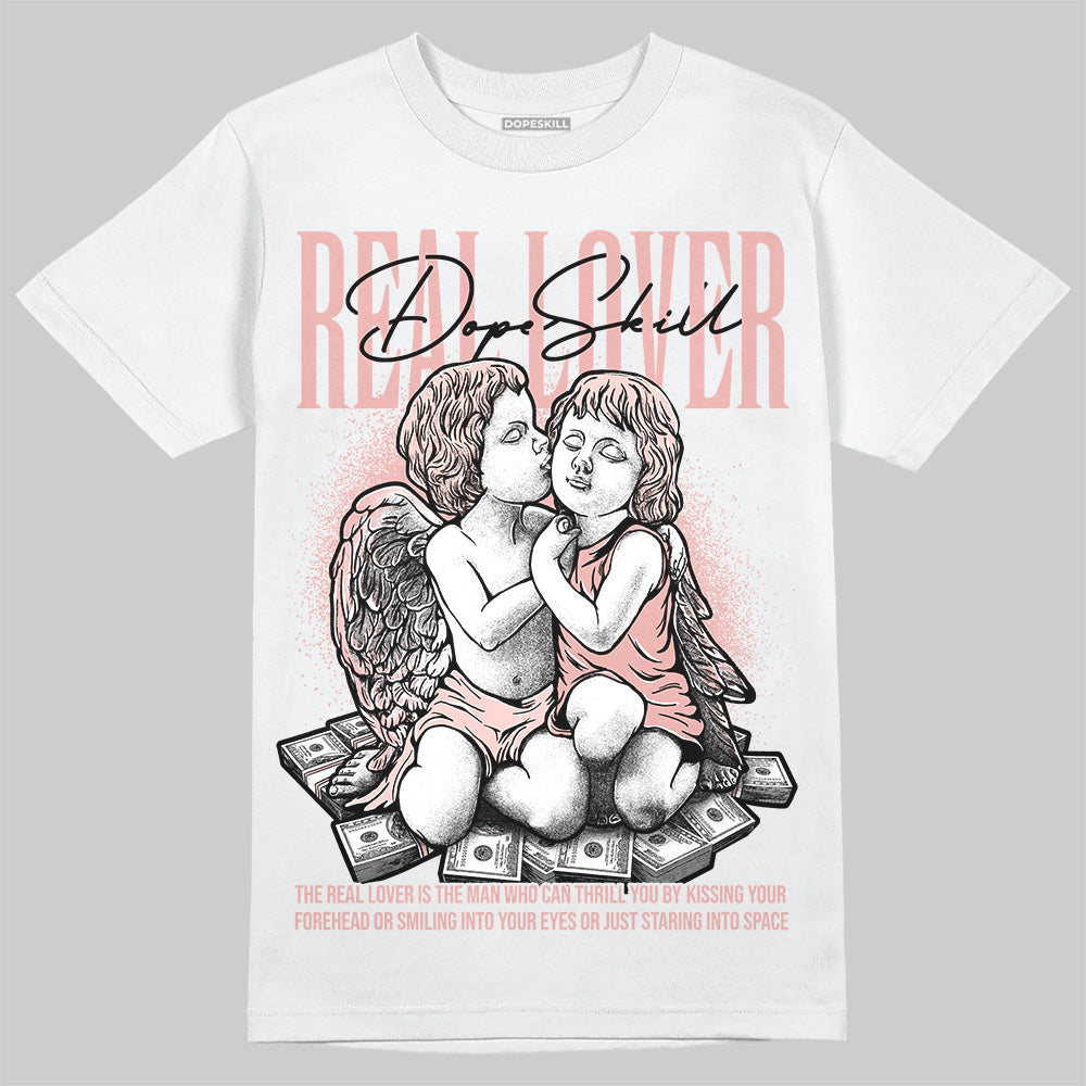 Leather Curb Glitter Pale Pink DopeSkill T-Shirt Real Lover Graphic