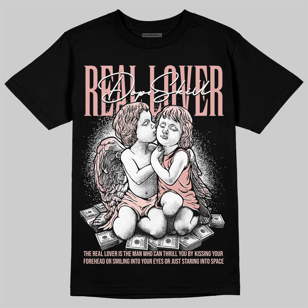 Leather Curb Glitter Pale Pink DopeSkill T-Shirt Real Lover Graphic