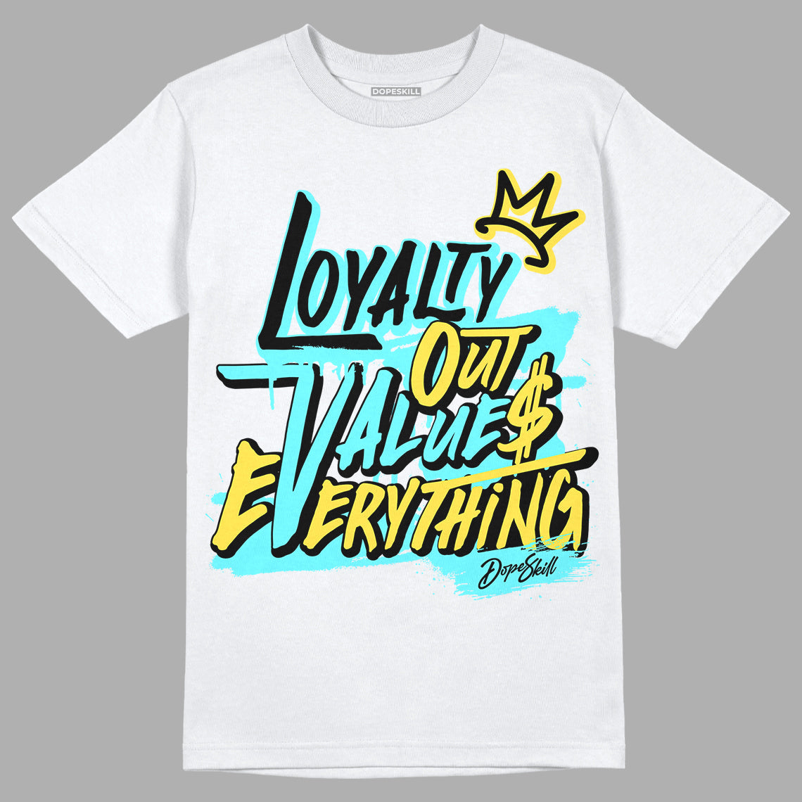 Aqua 5s DopeSkill T-Shirt LOVE Graphic