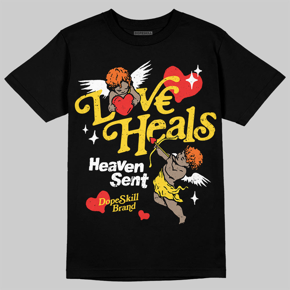 Black Tour Yellow AJ 4 Thunder DopeSkill Unisex T-Shirt New Love Heals Graphic